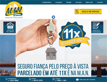 Tablet Screenshot of imobiliariaman.com.br